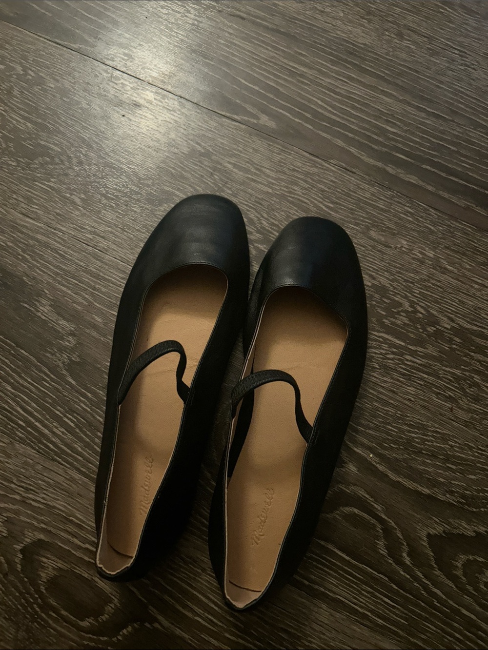 Madewell The Greta Mary Jane Flat In Black Size 8.5 NN044